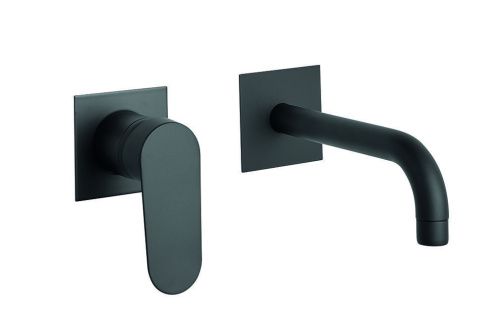 Смеситель для раковины Webert Sax Evolution SE830606560 встраиваемый в стену черный - фото 2