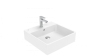 Раковина из сантехнического фарфора Creavit Next NX256-00CB00E-0000 50х50 накладная цвет белый 1 отверстие под смеситель