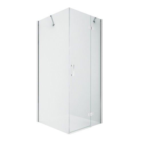 Душевой уголок New Trendy NEW RENOMA Chrome D-0114A/D-0083B 90х80 стекло прозрачное профиль хром без поддона