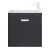 Тумба под раковину Uperwood Modul 2930205364 60х20 подвесная цвет черный