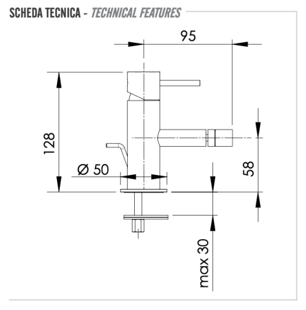 Смеситель Remer X Style X20BO на биде белый без термостата Смеситель Remer X Style X20BO на биде белый без термостата