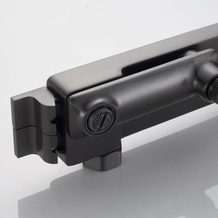 Душевая стойка Shevanik S4226T настенная цвет оружейная сталь