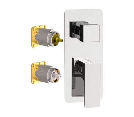 Смеситель для душа Remer Absolute AU92KB встраиваемый в стену хром без термостата