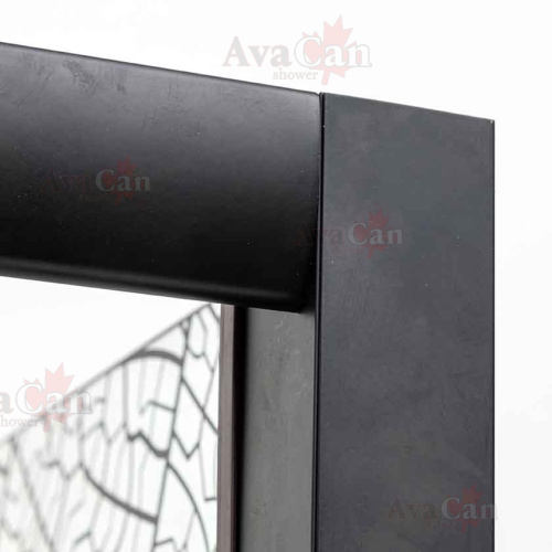 Душевой уголок AvaCan FB-160-SB80 180х80 стекло тонированное профиль черный - фото 5