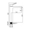 Смеситель Maretti Elena EA32RF163-V на раковину хром