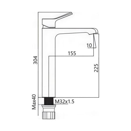 Смеситель Maretti Elena EA32RF163-V на раковину хром
