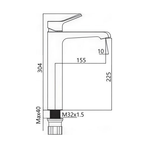 Смеситель Maretti Elena EA32RF163-V на раковину хром - фото 3