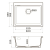Кухонная мойка Omoikiri Omishima 60-U 4997555 60х20 цвет белый поверхность матовая