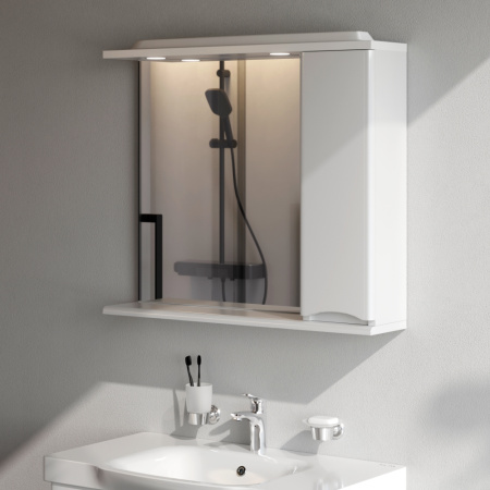 Зеркало-шкаф Am.Pm Like M80MPR0801WG 80х15х78 подвесной цвет белый Зеркало-шкаф Am.Pm Like M80MPR0801WG 80х15х78 подвесной цвет белый