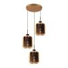 Люстра подвесная Lumina Deco Alacosmo (Алацосмо) LDP 6811-3 RD GD