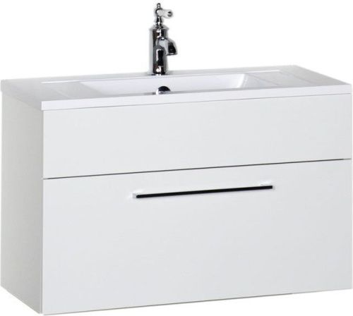 Тумба под раковину De Aqua Кубика 167076 80х40 подвесная цвет белый