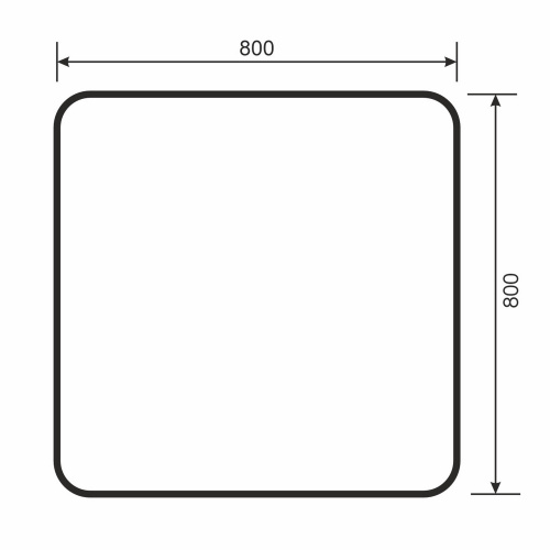 Зеркало в ванную Uperwood Modul 3049345672 80х80 - фото 3
