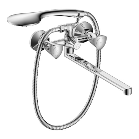 Смеситель для ванны WesnaArt Teplo TEP04-320 настенный хром