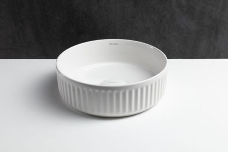 Раковина керамическая Allen Brau Fantasy 4.11032.20 40х40 накладная цвет белый без отверстий под смеситель