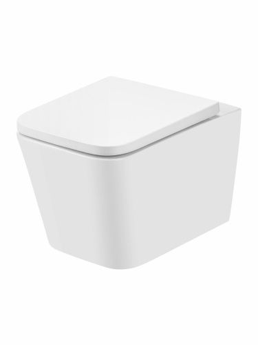 Унитаз подвесной Agger AT08100 белый с сиденьем микролифт каскадный смыв