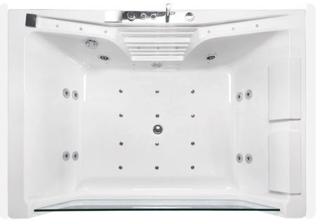 Ванна акриловая гидромассажная Cerutti SPA C-477-18A 180х85 пристенная прямоугольная с ножками