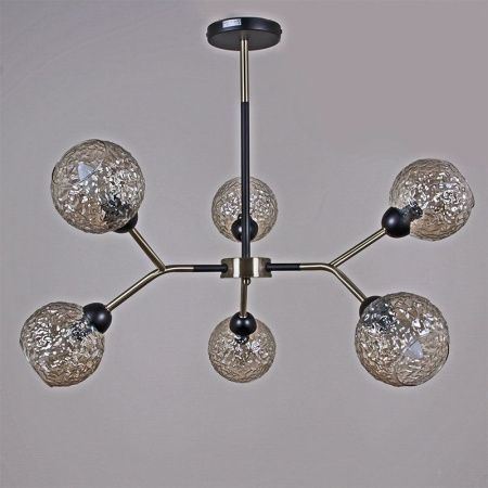 Люстра на штанге Illumico IL0268 IL0268-6PSQ-79 BK AB
