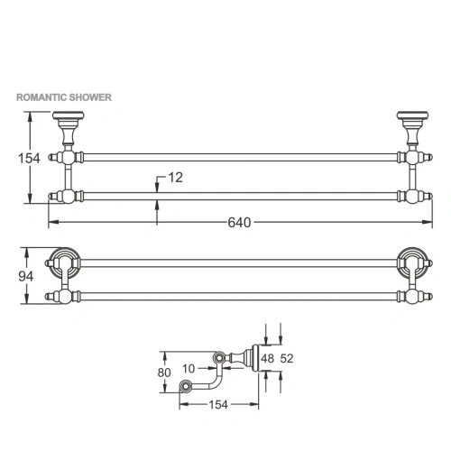 Полотенцедержатель Rose RG1127Q - фото 3