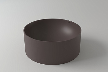 Раковина из искусственного камня Holbi VEGA 1.02.022.11.3 40х40 накладная цвет коричневый матовый