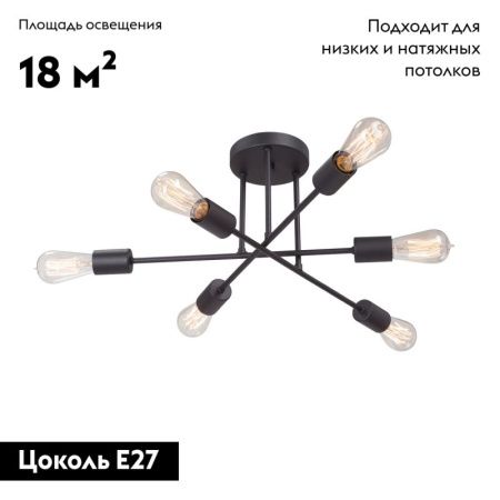 Люстра потолочная Vitaluce V3764-1/6PL