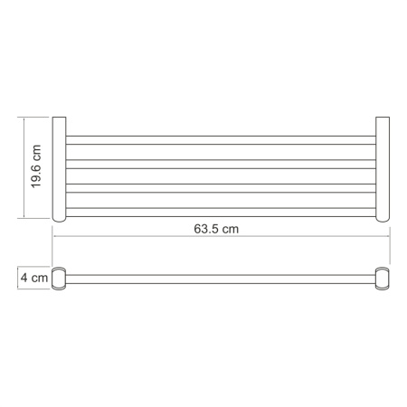 Полка в ванную комнату WasserKRAFT 6811
