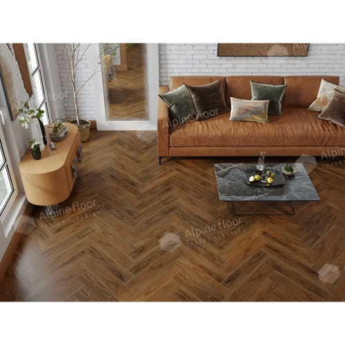 SPC ламинат Alpine Floor Nut ECO 22-4 MC Кенари толщина 0.4 см 43 класс 600х125 - фото 3