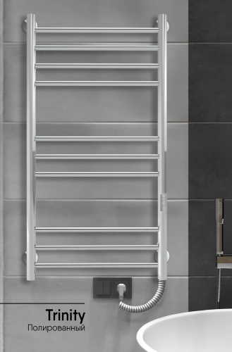Полотенцесушитель Indigo Line Trinity LСLTE100-50Rt 53х100 электрический хром - фото 2