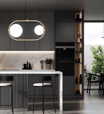 Светильник подвесной Lumina Deco Panari (Панари) LDP 1210-2 BK