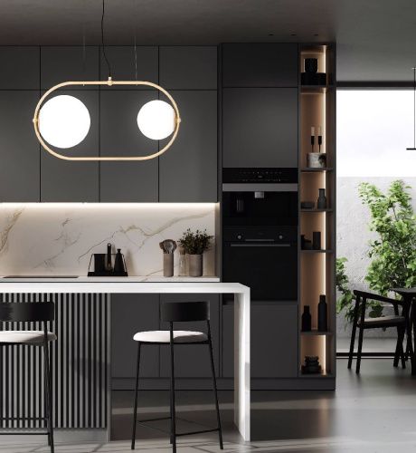 Светильник подвесной Lumina Deco Panari (Панари) LDP 1210-2 BK - фото 5