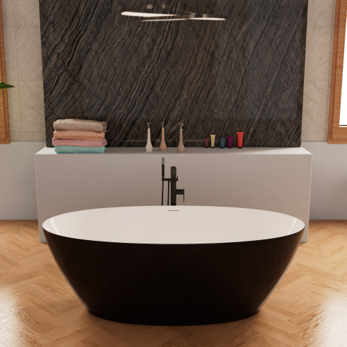 Ванна акриловая Frank 12526 170х81 отдельностоящая овальная с ножками - фото 5