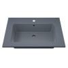 Раковина из искусственного камня Uperwood Parma Quartz 291003002 70х50 полувстраиваемая цвет серый