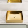 Раковина из нержавеющей стали AltroBagno Futuro AltroBagnoFuturo001013OrSp 50х30 накладная цвет золото