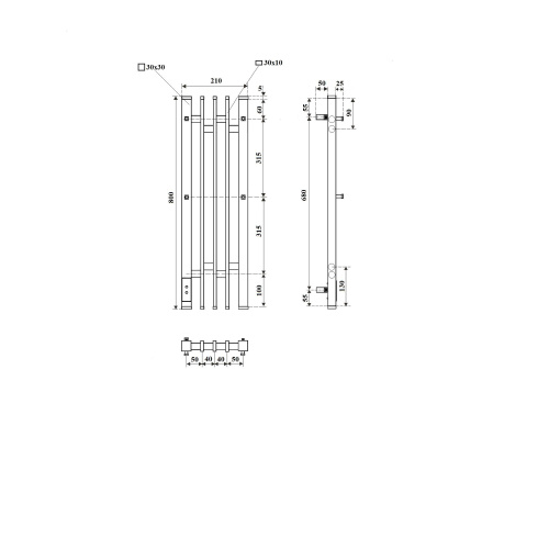 Полотенцесушитель Point Фрея PN20738GB электрический графит - фото 2