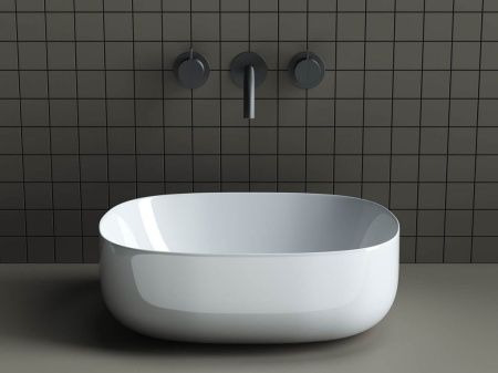 Раковина из сантехнического фарфора Ceramica Nova ELEMENT CN6018 50х40 накладная цвет белый без отверстий под смеситель