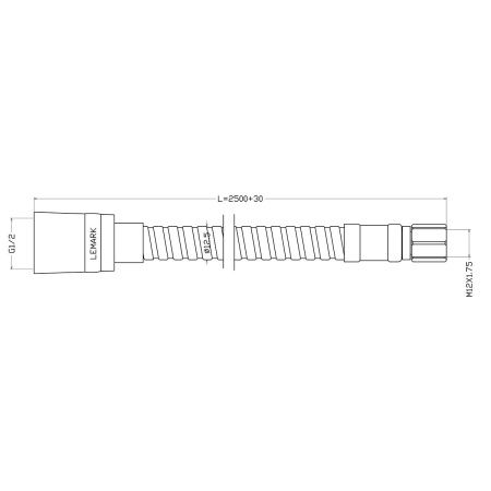 Душевой шланг LeMark LE8052S хром