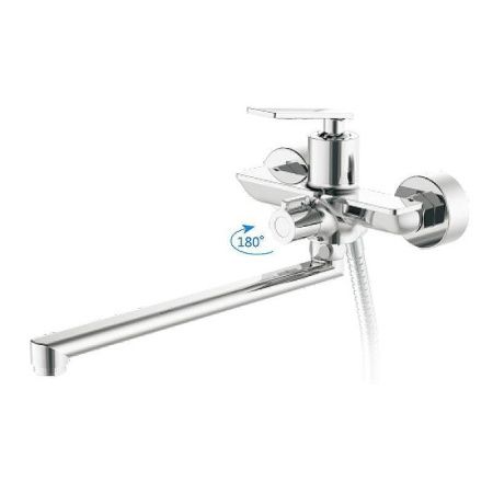 Смеситель для ванны и душа Haiba HB589 HB22589 настенный хром