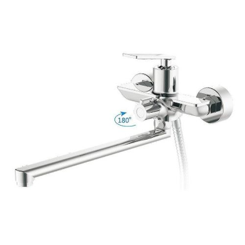 Смеситель для ванны и душа Haiba HB589 HB22589 настенный хром - фото 2