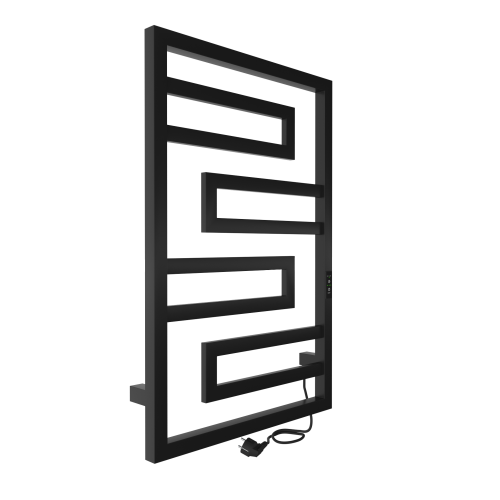 Полотенцесушитель Indigo Flavio DGFS80-50BRRt 53х80 электрический черный муар - фото 5