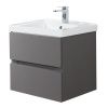 Тумба под раковину Art&Max TECHNO AM-Techno-700-2C-SO-ZB815 70х50 подвесная цвет серый