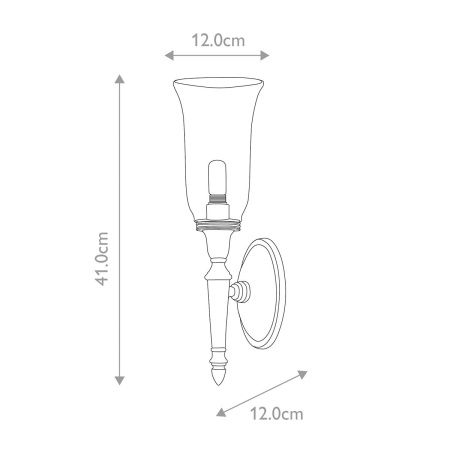 Бра Elstead Lighting Dryden (Дрыден) BATH-DRYDEN2-PB