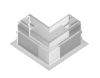 Коннектор угловой для встраиваемого шинопровода Ambrella Light Track System (Трацк Сыстем) GL3352-9.5
