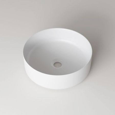 Раковина из сантехнического фарфора Iddis Ray RAYWM03i27 40х40 накладная цвет белый без отверстий под смеситель