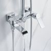 Душевая стойка Shevanik S4136 настенная цвет хром