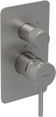 Смеситель для ванны с душем Allen Brau Priority 5.31A11-BN встраиваемый в стену никель без термостата - фото 3