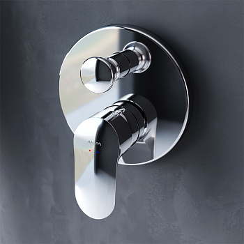 Смеситель для ванны и душа Am.Pm Like F8085000 встраиваемый в стену хром