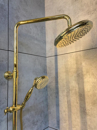 Душевая стойка AltroBagno Beatrice AltroBagnoBeatrice030408Or настенная цвет золото Душевая стойка AltroBagno Beatrice AltroBagnoBeatrice030408Or настенная цвет золото