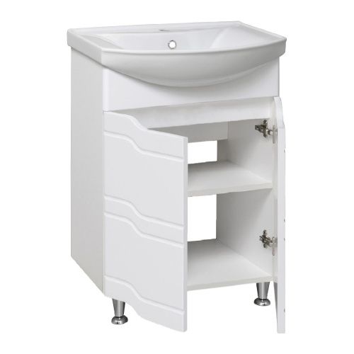 Тумба под раковину Runo Стиль УТ000002338 60х30 напольная цвет белый - фото 2