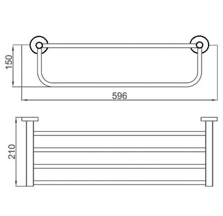 Полка в ванную комнату D-Lin D250280