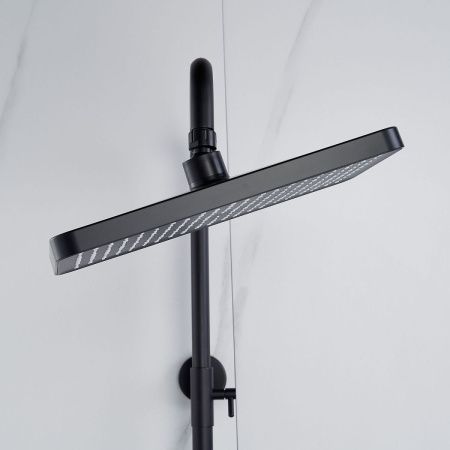 Душевая стойка Shevanik S4226H настенная цвет черный