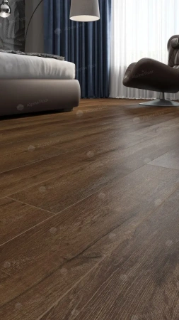 SPC ламинат Alpine Floor Premium XL ECO 7-18 MC Дуб Шоколадный толщина 0.8 см 43 класс 1220х183